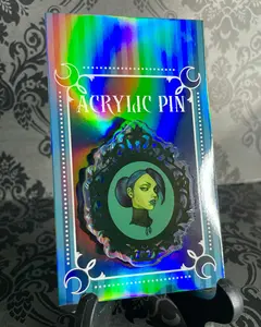 'Arsenic' 2.5" acrylic pin
