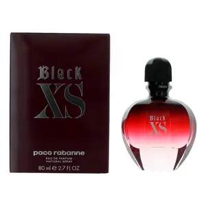 Black XS by Paco Rabanne - 2.7 oz EDP Spray for Women, Tamarind, Floral, Fruity, Rose, Spicy Fragrance Notes