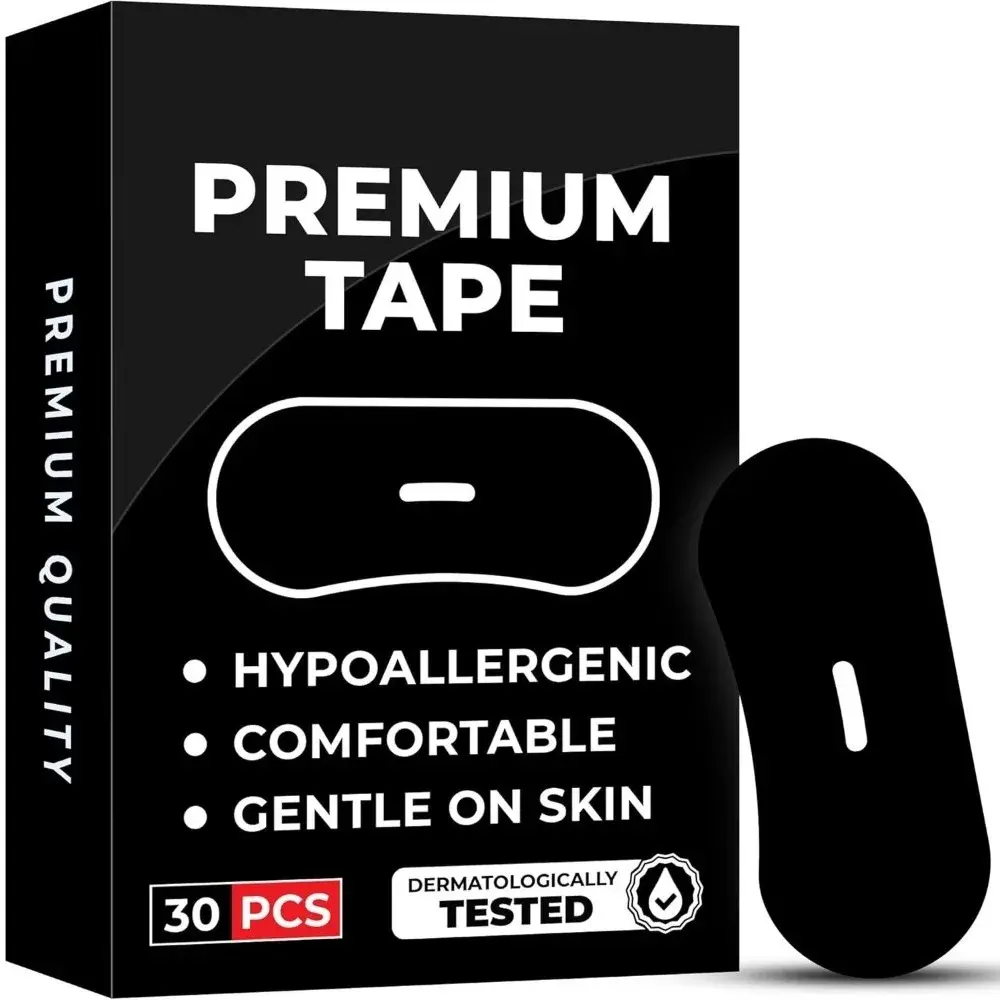 30/60Pcs Mouth Tape, Hypoallergenic Breathable Orthosis Tape for Improving Sleep, Stopping Snoring & Reducing Dry Mouth (Indoor Leisure-Outdoor Recreation Accessory)