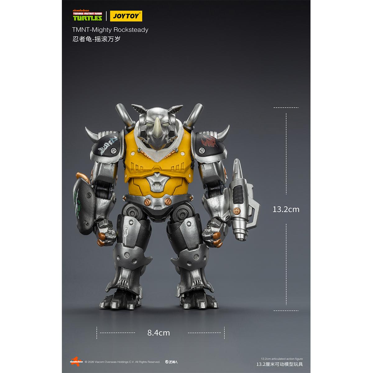 HIPLAY JOYTOY TMNT-Mighty Rocksteady JT03394 1/18 Scale Action Figure