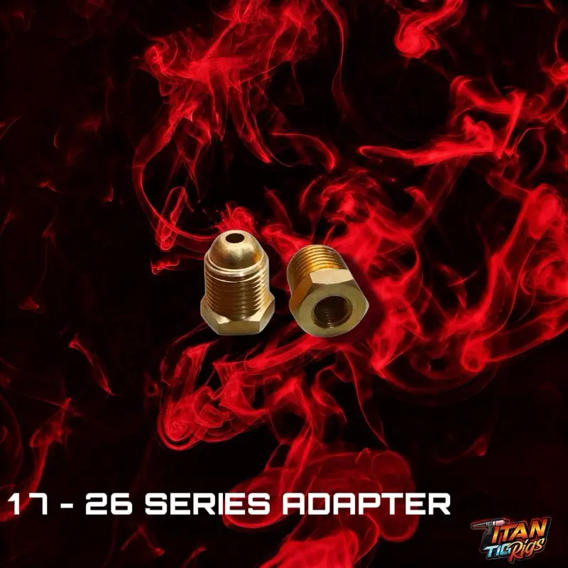 Industrial TIG Torch Adapter Accessory - 17-26 Series Valve Stem Adapter, Metal Pipes, Pipe Fittings & Accessories with Compatibility for Tools & Hardware Applications