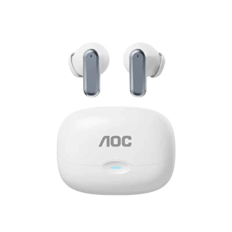 AOC Wireless Open Ear Bluetooth Headphones - Lightweight ACS Stereo Earbuds, Low Latency, Waterproof Headphones for Sports, Gaming