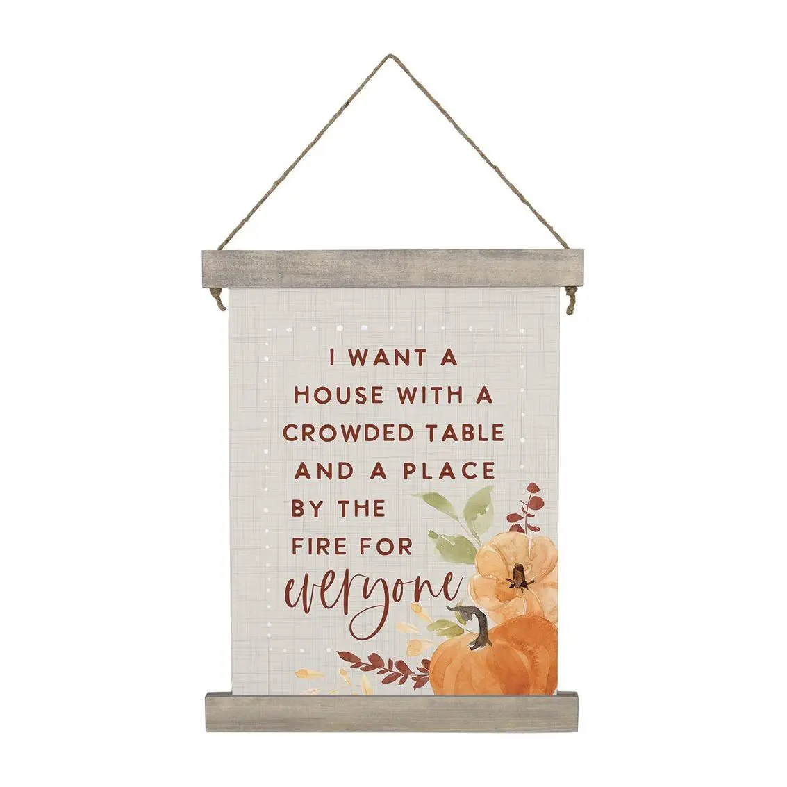 Sincere Surroundings 27.5" Crowded Table Fall Hanging Canvas