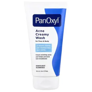 PanOxyl Acne Creamy Wash, For Face & Body , 6 oz (170 g) | HSA/FSA Eligible