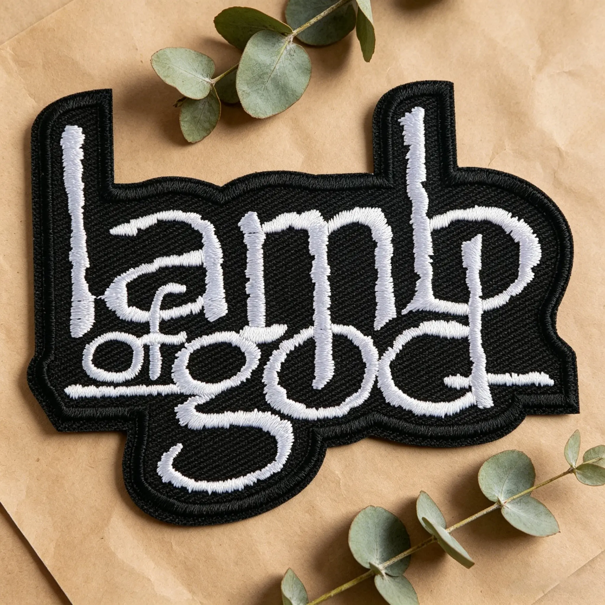 Lamb of God Embroidered Patch, Self-Adhesive Iron-On, Suitable for Clothes, Jackets, Hats, Accessories, DIY Fashion Decor, Stylish Embroidery, Western Embroidery, Embroidery Patches