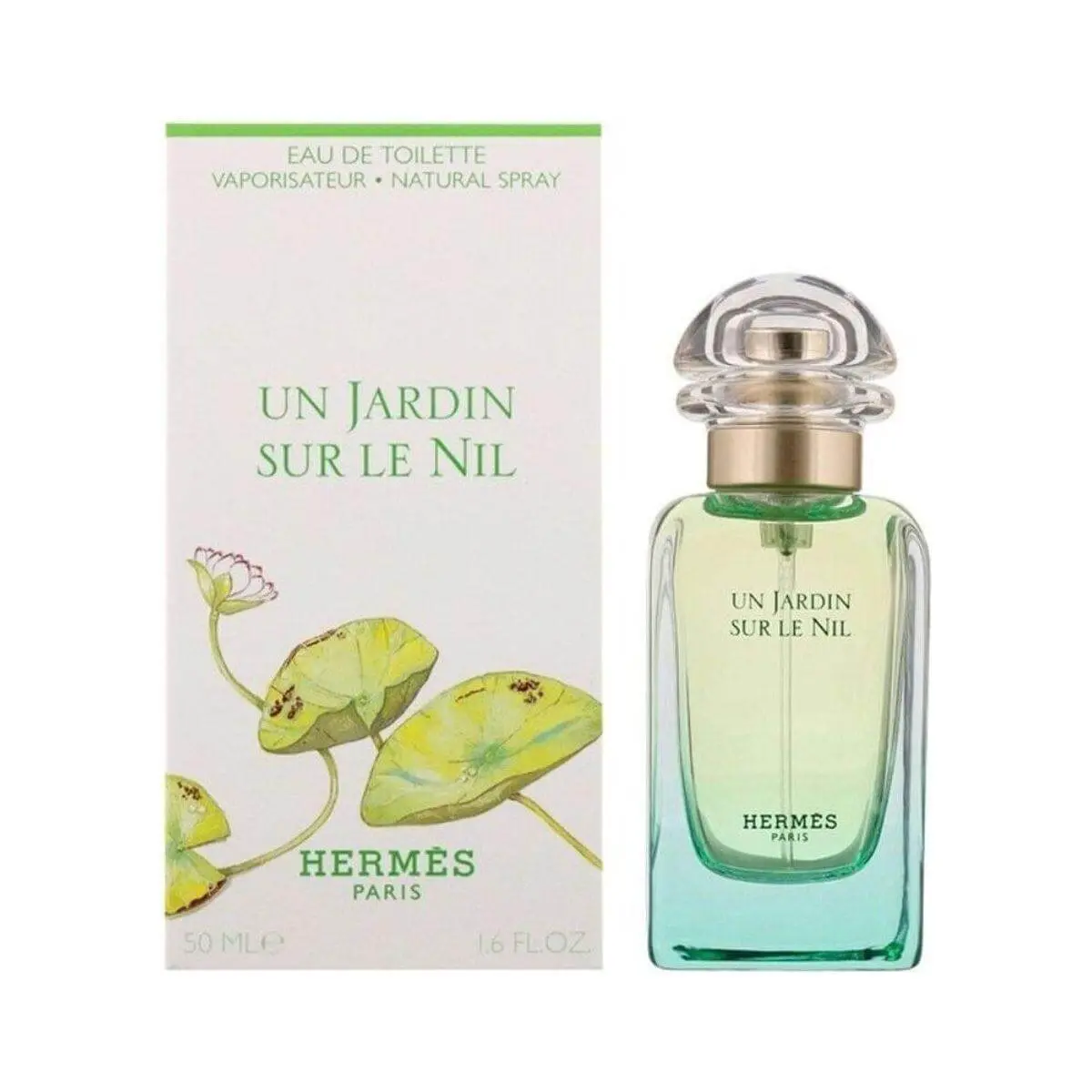 Women's Hermes Un Jardin Sur Le Nil Floral Fruity EDP Spray - Signature Scent, Grapefruit Notes, Carrot Base, Feminine Energy, 1.6 fl oz, New In Box, Floral Fragrance, New Box, Bulrush, Eau De Toilette Women's Fragrance, Fruity Floral