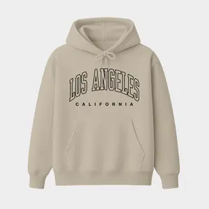 Los Angeles California Hoodie, Vintage College Style Graphic Pullover, Casual Streetwear Hoodie, Unisex Travel Outfit Top
