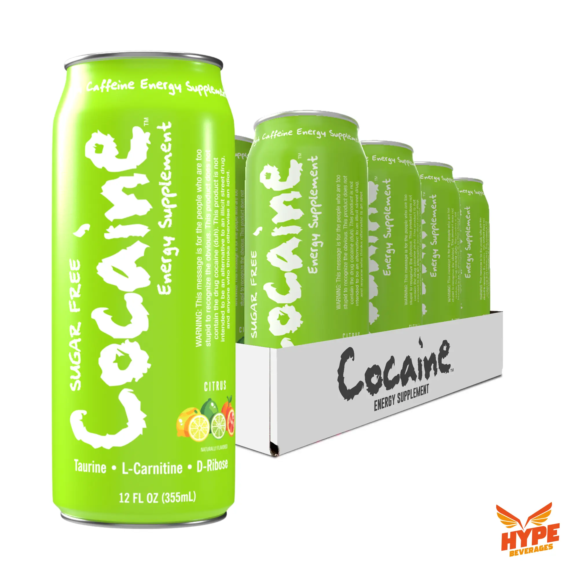 Hype Beverages Caffeinated | Citrus Blast | Sugar Free | 12 Oz (355 ml) | Sports Energy Drinks | 12 Pack energy  drink
