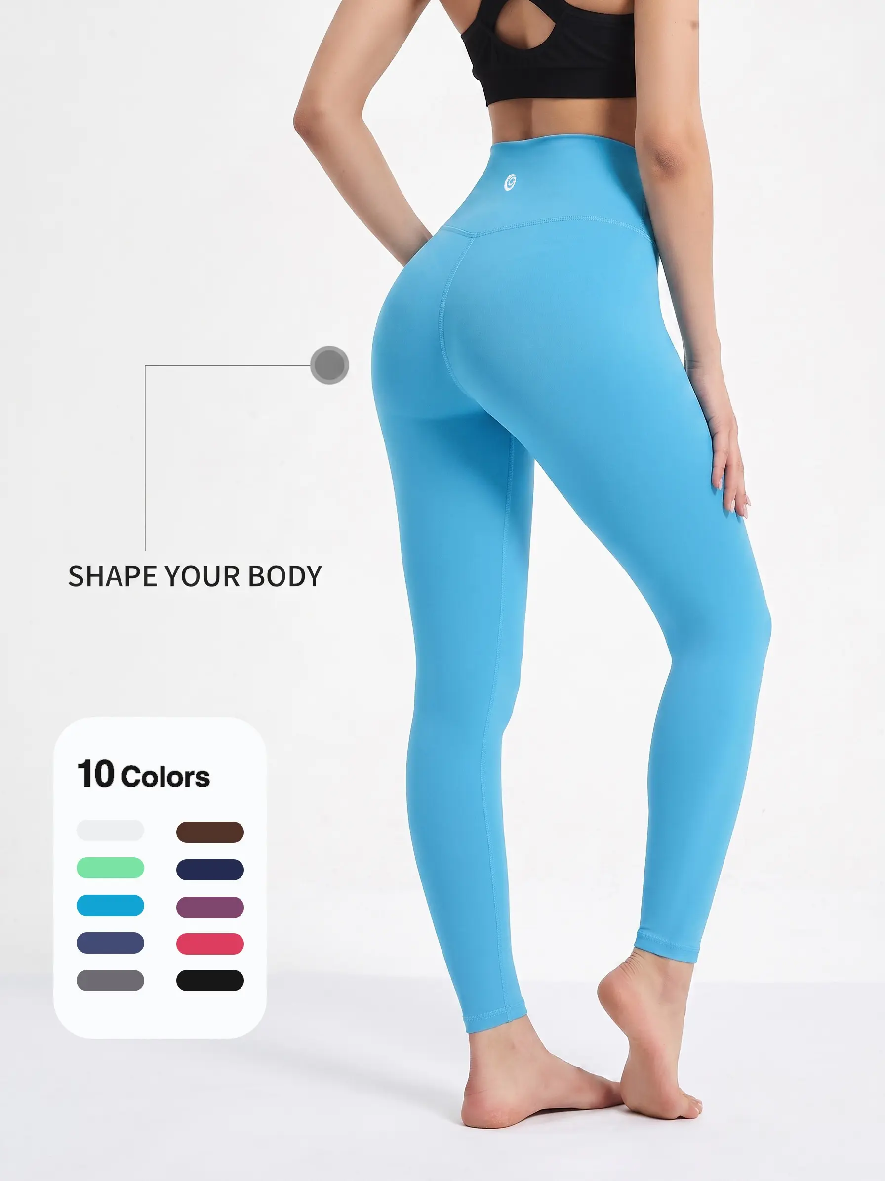 High Waist Butt Lifting No Seam Yoga Leggings For Women summerwins