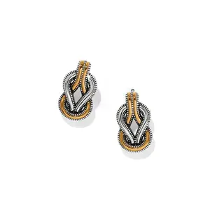Brighton Interlok Harmony 2 Tone Post Earring