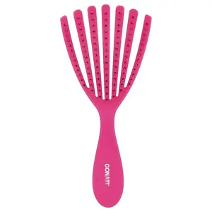Conair Detangle Delight™ Hair Brush, For Curly & Wavy Hair Types, Pink, 1 Brush