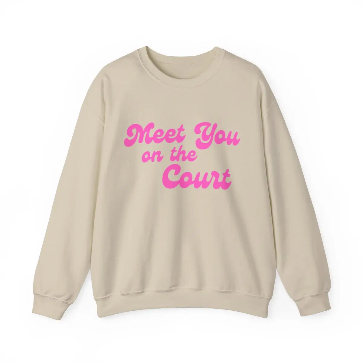 Pickleball Crewneck Sweatshirt | Meet you on the Court | Pink Wednesdays Collection