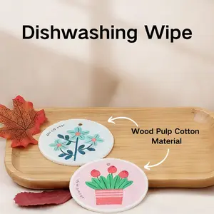 Thickened Paper Cotton Sponge Cloth, Oil-Resistant Kitchen Dishwashing Towel, Large Absorbent Cleaning Wipe, Home Pot Brush Tool