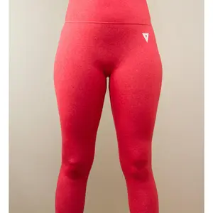 Vibrant V-Contour Leggings (Apricot)