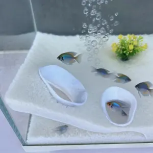 Double Entrance Aquarium Landscape, Fish Shrimp Hideaway, Climbing Amphibian Cave, Aquatic Decor, Reptile Habitat, Fish Tank, Pet Supplies