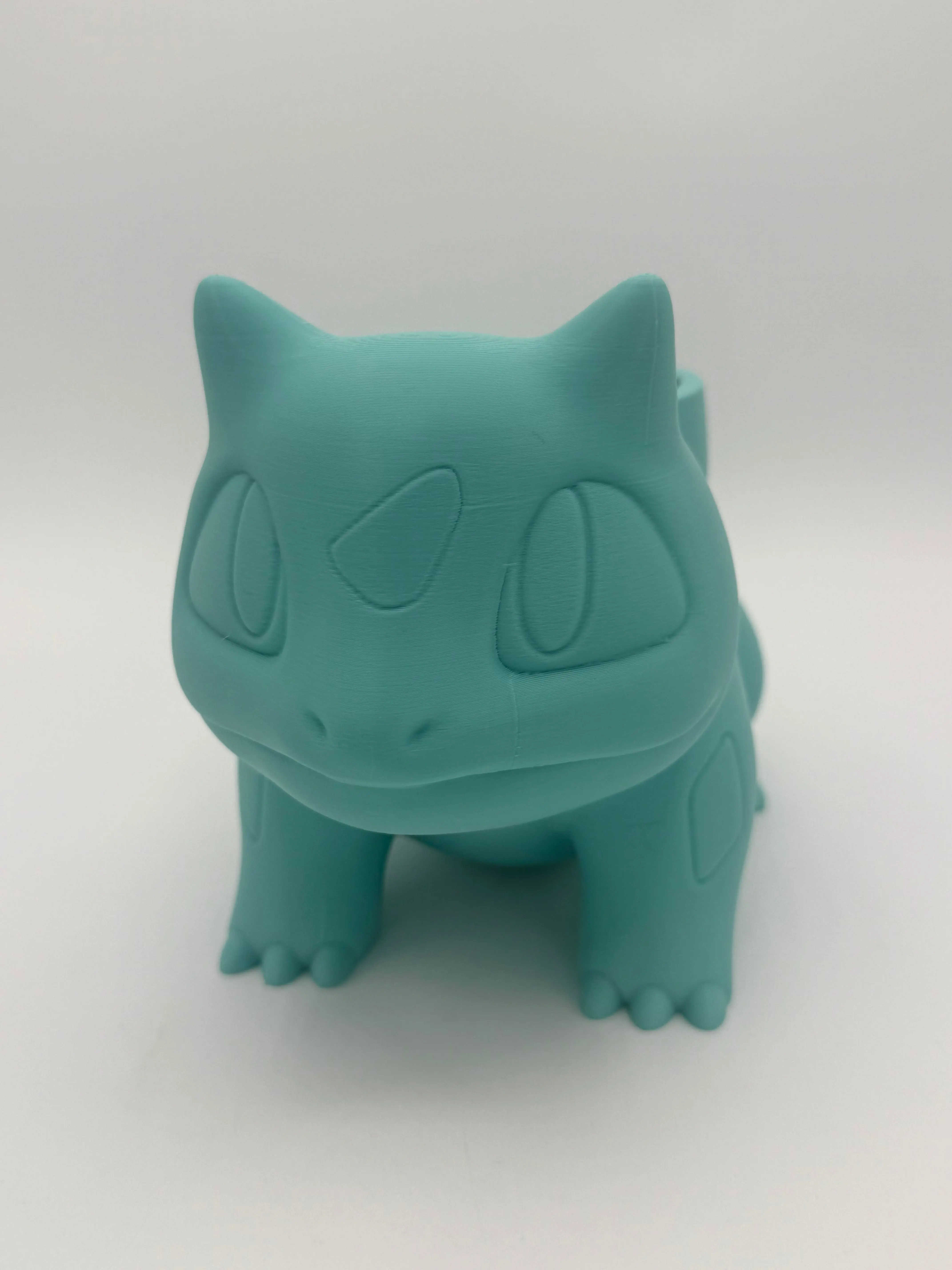 3D Printed Bulbasaur-Inspired Planter – Cute Desktop Plant Pot
