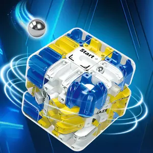 3D Labyrinth Puzzle Maze Cube, 3D Cube Puzzle for Kids, Engaging Brain Teaser Toy,Color-Match Game, Improve Spatial Recognition and Cultivate Logical Thinking,Education Sensory Toys