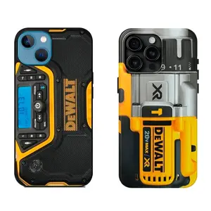 DeWALT XR Drill Phone Case Funny 3D Power Tool Illusion Durable Shockproof Cover for iPhone 17 16 15 14 13 12 11 Pro Max Plus Creative Gift Tough Shell