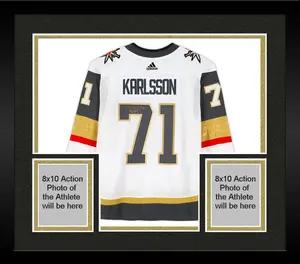 Framed William Karlsson Vegas Golden Knights Autographed White Adidas Authentic Jersey with 2023 Stanley Cup Final Patch - Fanatics Authentic Certified