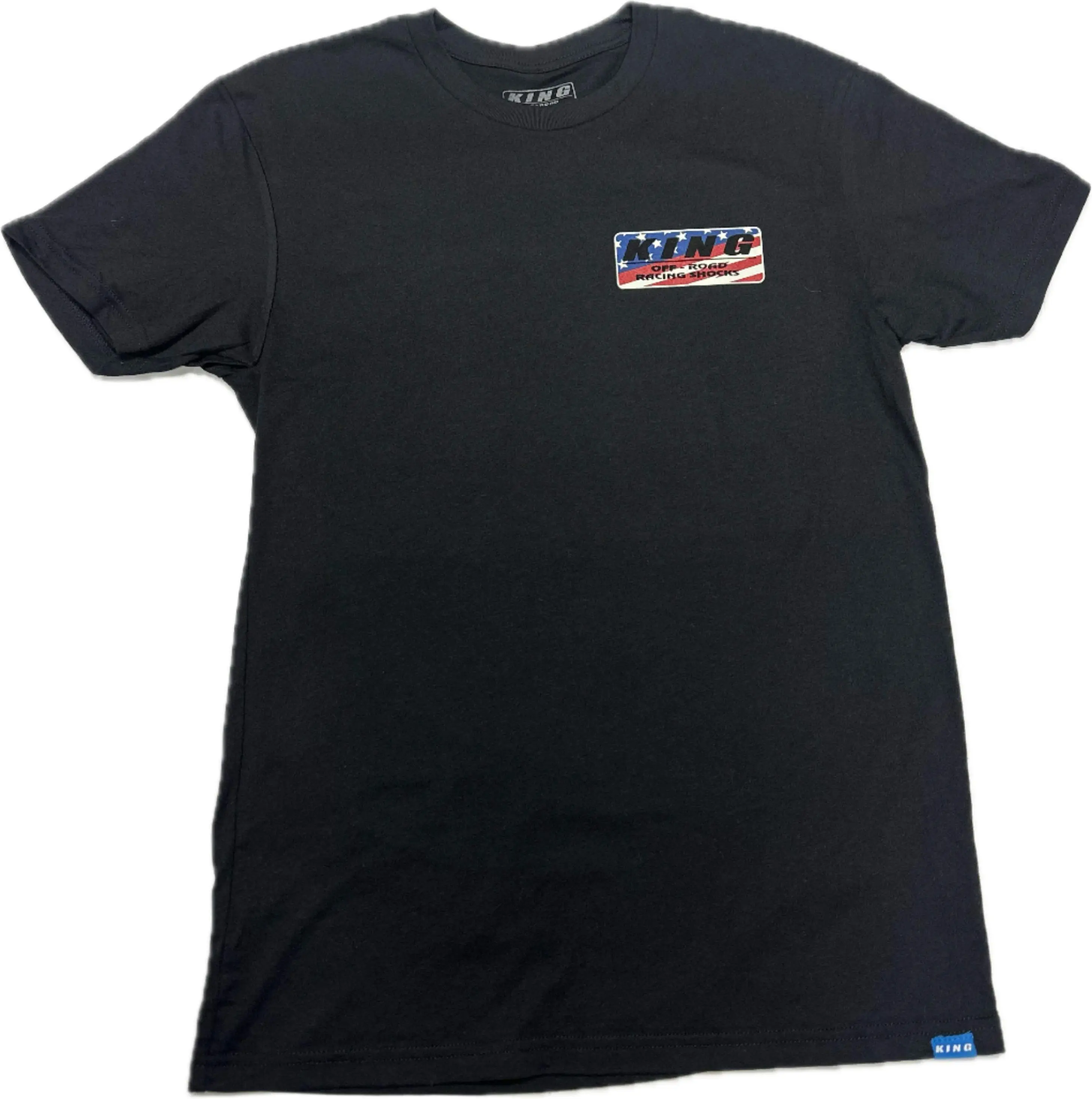 KING SHOCKS AMERICAN FLAG IN LOGO SHORT SLEEVE TEE