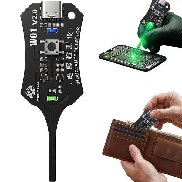 Type-C Inductance Tester for PCB Coil & Motherboard Circuit Board, Electronic Component Repair Tool for Mobile Phone, Electromagnetic Induction Fault Detection & Quick Troubleshooting OSS Measurement Instrument