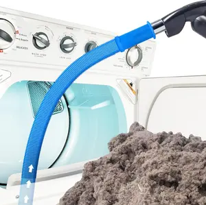 Universal Dryer Vent Cleaner Kit, Flexible Lint Remover Hose Attachment for Vacuum Cleaners, 31.5 Inch Dryer Lint Cleaning Tool to Remove Build-Up & Improve Efficiency
