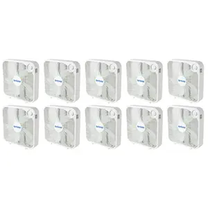 Hurricane 20" Classic Series Floor Box Fan with 3 Speed Settings, 10 Pack, White