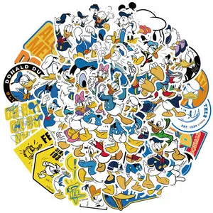 Disney Donald Duck Stickers 50PCS - Perfect for Fans Collectors and Kids - Versatile Use for Scrapbooking Planners and Collections