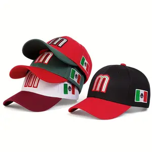 Classic Mexico Baseball Team Trucker Cap – Adjustable dandy hats Fitted Hat with Letter Embroidery, Outdoor Sports Streetwear, Good Ol’ Boy Style  barbas hats gorras para hombres  country hats phrygian cap cossack hat south carolina white snapback