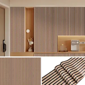 Wood Grain Pattern Wall Sticker, 1 Count Self Adhesive Peel And Stick Wallpaper Vintage, Waterproof & Moisture-proof Wall Decal, Wall Decor for Home Living Room Bedroom Kitchen