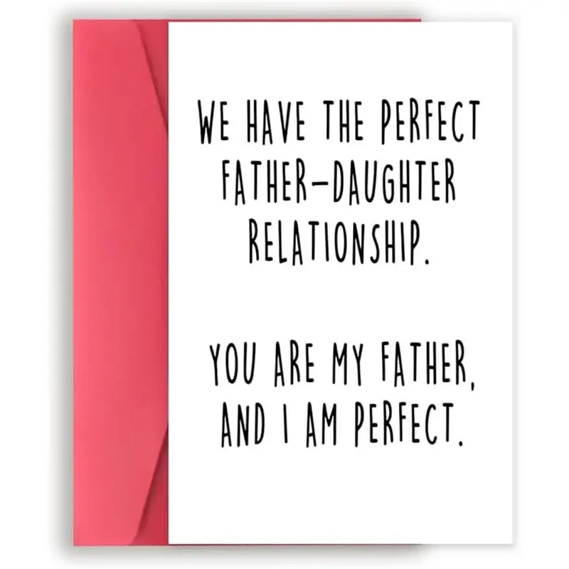 Funny Fathers Day Card from Daughter, Amazing Fathers Day Gift, Fathers Day for Dad