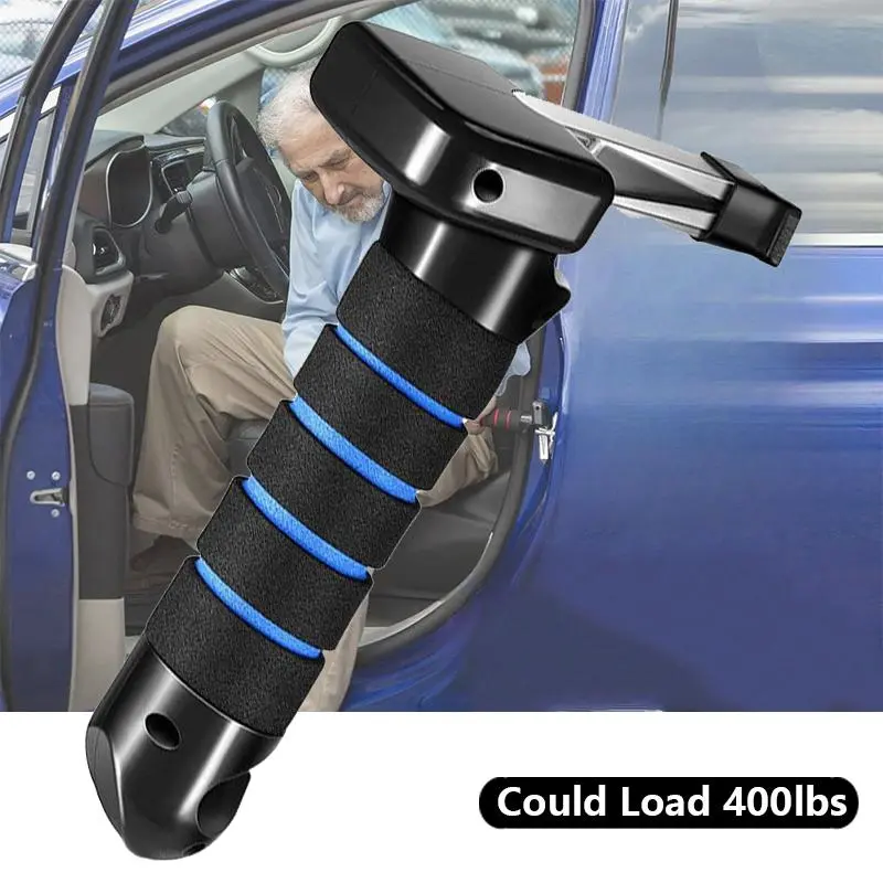 Portable Car Assist Handle (3-in-1 Kit) | Elderly Mobility Support Bar | Non-Slip Safety Grab Handle for Seniors & Handicapped | Back Seat Vehicle Entry Aid