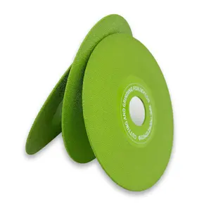 Lothee 5 Pcs Rock Slab Grinding Disc, 4 Inch Glass Cutting Disc for Angle Grinder, 1mm Thin Grinding Cutting Blade, Ceramic Tile, Marble Edge Trimming, Diamond Saw Blade Wheel for Tile Jade