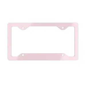 Light Pink License Plate Frame, Car Accessories for Women, Cute Car Decor, Gen Z Car Bumper, Gift for Her