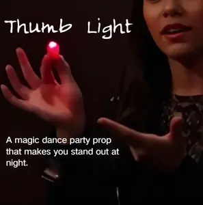 Thumb Light Finger Lamp 1 Pack 2 Pieces Luminous Cool Stage Magic Props for Adult Street Dance Energy Party Ideal for Performances