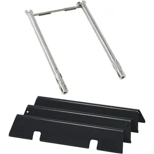 Spirit II e-210 Grill Replacement  for Weber Spirit II E-210 E220 S210 S220 GS4 200 with Front Control, Flavorizer Bars 15.3 Inch and 69785 67024 Burner 18 inch for Weber Spirit 2 Grill