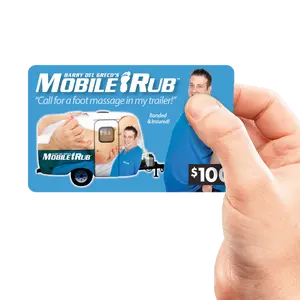 Mobile Rub Gift Card Insert