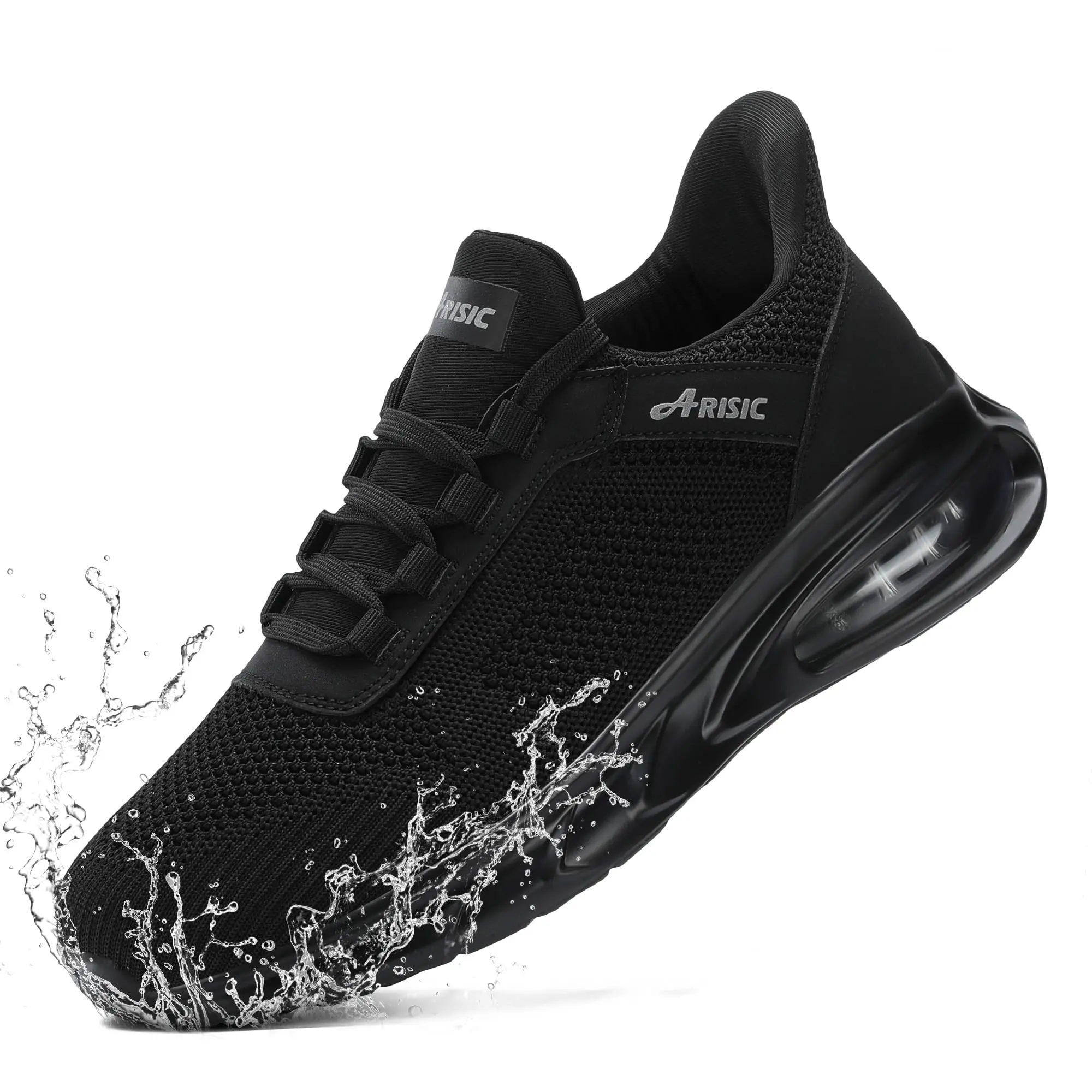 Women's Non-Slip Water-Resistant Mesh Sneakers - Round Toe, Lightweight Mesh Fabric, Cushioned Sole for Food Service, Casual Wear & Daily Walks