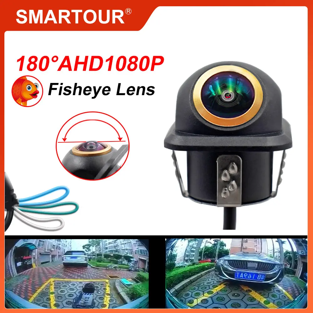 AHD 180 degree Fisheye Lens Car Rear Side front View Camera Wide Angle Reversing Backup Camera Night Vision Waterproof