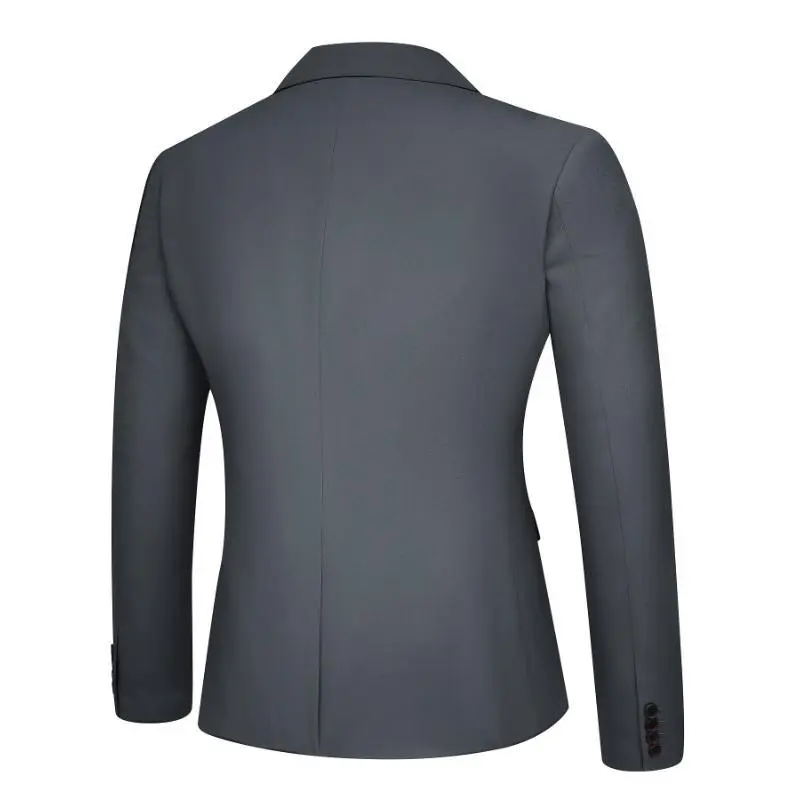 Men'sSolidColorTwo-ButtonBusinessSuitThree-PieceSet,SuitJacket+Vest+Pants Men'sSolidColorTwo-ButtonBusinessSuitThree-PieceSet,SuitJacket+Vest+Pants