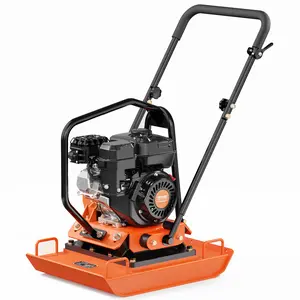 VEVOR Plate Compactor, 7.0 HP Gas Engine, 4451.22 lbf Vibration Compaction Force, 432 sq. in Plate, 5400 RPM Power Tamper, Ground Compactor Rammer for Dirt, Gravel, Asphalt, Foundation, EPA Compliant
