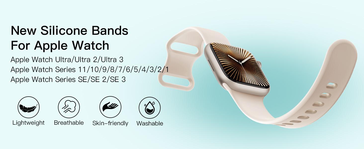 15-pack wristbands, each day featuring a different color, comfortable fit，suitable for Apple Watch 45mm and 41mm case butterfly clasp soft silicone bands, solid color for daily wear, sports bands compatible with Apple Watch case sets Smartwatch Strap