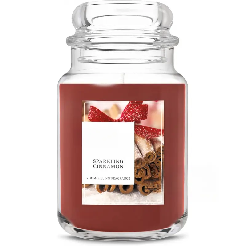 Sparkling Cinnamon, Christmas Scented Candle, 22oz Large Jar with up to 150 Hour Burn Time, Giftable 2026 new