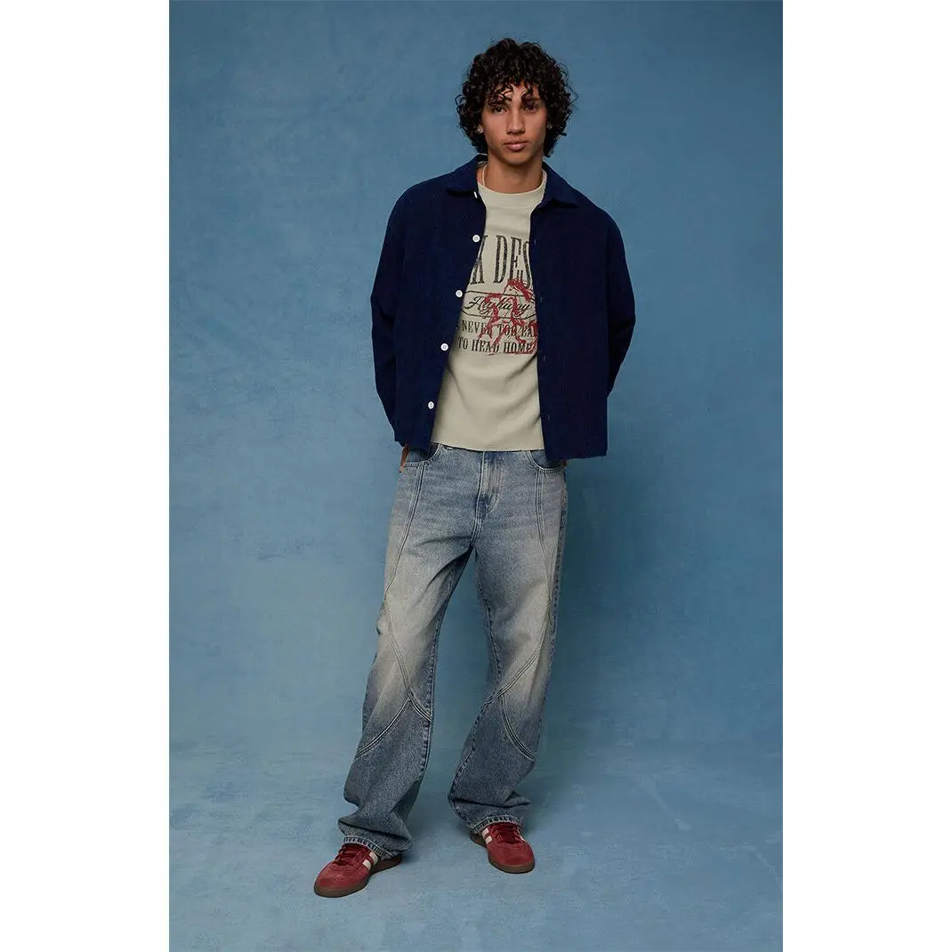 Pacsun Men's Dylan Baggy Jeans Seamed Medium Blue