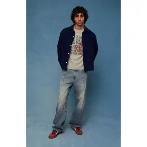 Pacsun Men's Dylan Baggy Jeans Seamed Medium Blue