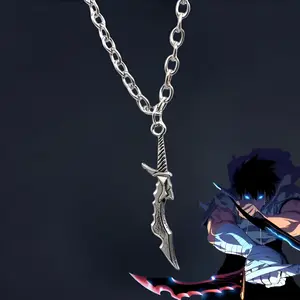Solo Leveling Jinwoo Dagger Necklace | Anime Inspired Pendant | Gift for Fans of Solo Leveling | Sun Jinwoo Cosplay | Solo Leveling Merch