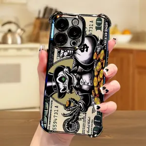 Phone Case - Fashion creative dollar styling phone case, suitable for iPhone 17, 16, 15, 14, 13, 12, 11, Pro, Max, X, XR, XS, 8, 7 Plus. Anti-drop transparent soft back cover