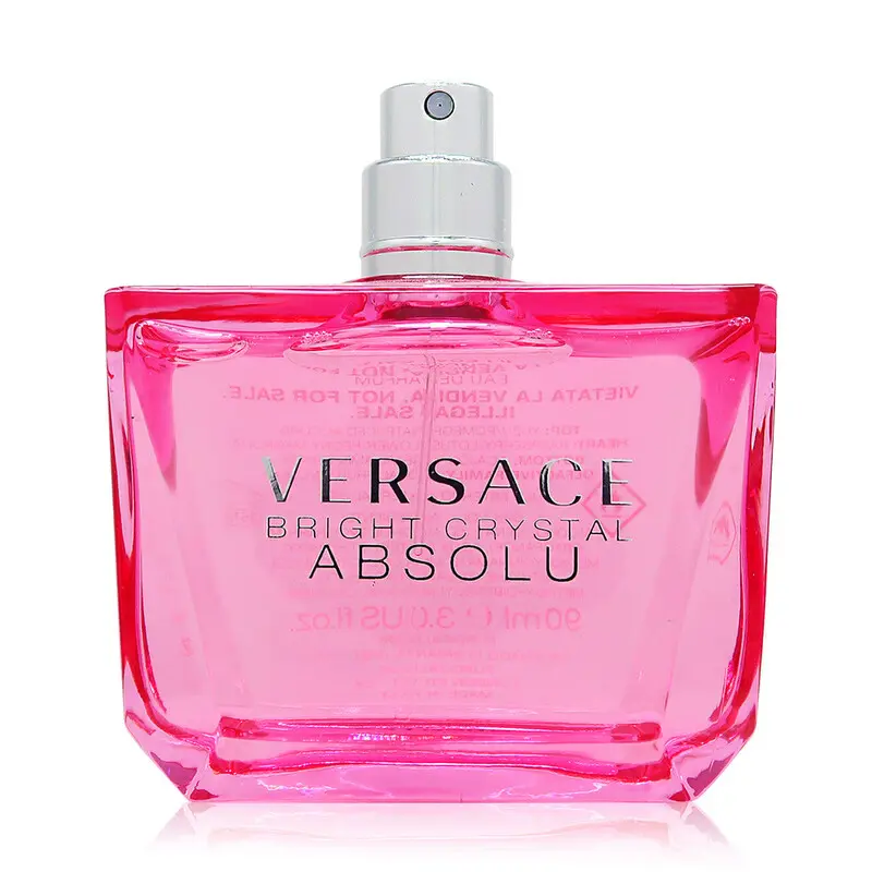 VERSACE Bright Crystal Absolu Women's Eau de Parfum Tester - Elegant, All-Day Long-Lasting Scent, Smell Expensive, Smell Rich Stay Rich, 3.0 oz Generous Size