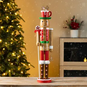 Gltzhome 24"H Wooden Christmas Nutcracker
