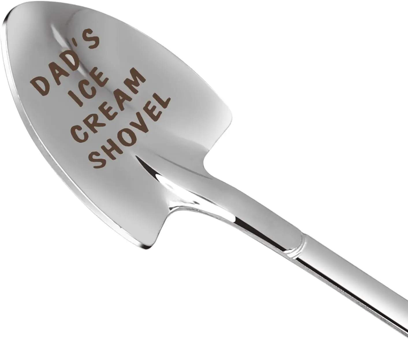 Dad Gifts - Gifts for dad from Daughter. Father Day Gifts for dad Ice Cream Spoon Scoop for Ice Cream Lovers, Father birthday Gifts Funny Engraved Stainless Steel Shovel